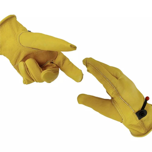 Guantes de Seguridad de Cuero Vacuno y Piel de Cabra Blancos para Hombre, Suaves, Personalizados, para Trabajo con Arco y Argón, de Pakistán, Venta al Por Mayor - Product Image 2