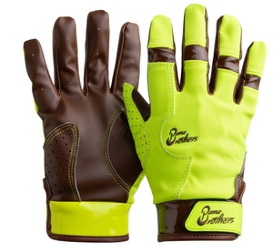 Gants de frappeur en cuir professionnels respirants avec grip pour le baseball et le softball - Product Image 5