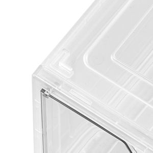 Set di 6 Scatole Trasparenti in Plastica per Sneaker, Organizzatori Impilabili per Scarpe con Porta Magnetica, Misura 13, Ideali per la Conservazione delle Calzature - Product Image 3