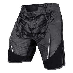 Shorts de course athlétiques écologiques pour hommes en tissu Oxford, légers, à taille mi-haute élastique, pour la gym et l'entraînement, imprimés par sublimation unie - Product Image 1