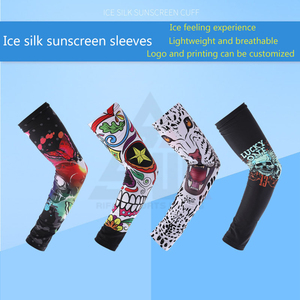 Al por mayor: Manga de pesca transpirable con protección solar, con logo frontal y puño con estampado de tatuaje, para ciclismo, para hombres y mujeres - Product Image 4