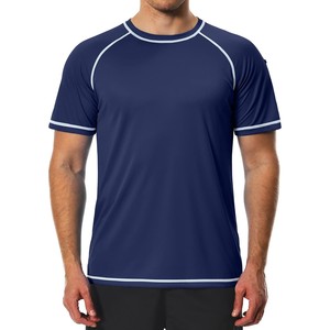 Camiseta de Manga Corta Verde Claro para Hombre, Protección Solar, Secado Rápido, Transpirable, Spandex/Poliéster, Compresión para Adultos, UPF50+, Ecológica - Product Image 3