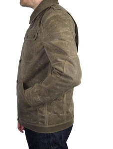 เสื้อแจ็คเก็ตผ้าแคนวาสเคลือบแว็กซ์ 100% ผ้าฝ้าย สำหรับฤดูหนาว กันลม ระบายอากาศได้ดี มีฮู้ด เป็นมิตรกับสิ่งแวดล้อม สำหรับผู้ชาย พร้อมปักโลโก้ตามสั่ง - Product Image 3