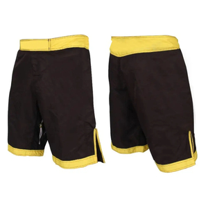 High Quality Solid MMA <b>Shorts</b> Elastic Waist Printed Design Breathable Waterproof 100% Cotton Canvas Fabric Made Pakistan OEM - Product Image 3
