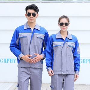 เสื้อผ้าคนงานผ้าฝ้ายสั่งทำจากโรงงานดั้งเดิม ชุดทำงานก่อสร้าง สะท้อนแสง ปลอดภัย ได้รับการรับรองมาตรฐาน CE ป้องกันแบคทีเรีย - Product Image 3