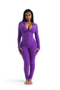 Conjunto de Yoga para Mujer, Tallas Grandes, Color Sólido, Transpirable, Ecológico, Tela de Spandex/Poliéster, Dos Piezas, Ropa Deportiva con Cintura Elástica - Product Image 4