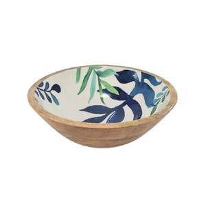 Tazón de Madera para Servir, Diseño Nuevo, Hecho a Mano, Venta al Por Mayor, Personalizado con Impresión en Esmalte, Tazón de Madera de Mango para Ensaladas - Product Image 5