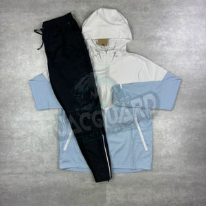 Conjunto de 2 piezas de nailon para hombre: Chaqueta cortavientos y pantalón con cremallera para ropa urbana y actividades al aire libre. ¡En oferta! - Product Image 3