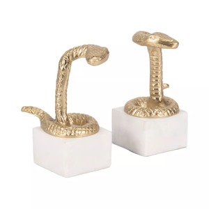 Porte-livres en forme d'ananas plaqué or, sculpture décorative en métal, accessoire de bureau élégant pour la maison, style glamour, 2 pièces - Product Image 6