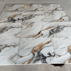 Royal Saloum Gold Porcelain Tile 60x60 Cm Polished Interior Wall Floor Tiles Polished Floor Tiles 600 MM x 600 MM - Product Image 2