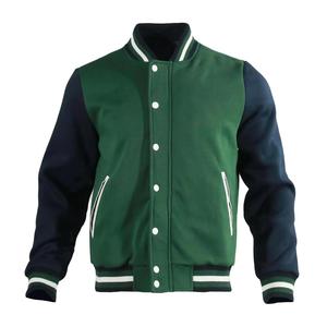 Custom 100% Wool Cartoon Patchwork Front Hooded Winter Varsity <b>Jacket</b> for <b>Men</b> University College Manufacturer - Product Image 3