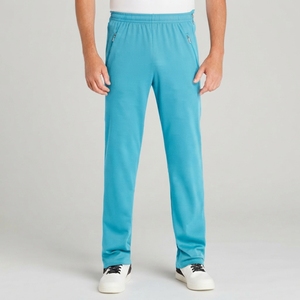Custom Men's Sports <b>Track</b> <b>Trousers</b> Lightweight Active Pants with Elastic Waist and Zipper Pockets for Training Fitness - Product Image 1