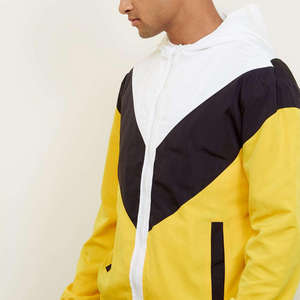 Chaqueta Cortavientos Impermeable Reversible para Hombre, Tallas Grandes, Nueva Moda 2026, con Bloques de Color y Letras en la Parte Delantera, Personalizable, con Cierre de Cremallera, para Exteriores - Product Image 1