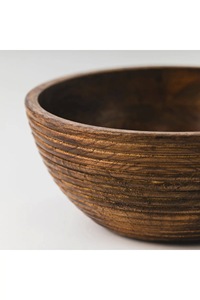 Food Grade Polished Handmade Natural Wood Serving <b>Bowl</b> Eco-Friendly American Style Salad Fruit <b>Snack</b> <b>Bowl</b> Home Party Kitchen - Product Image 3