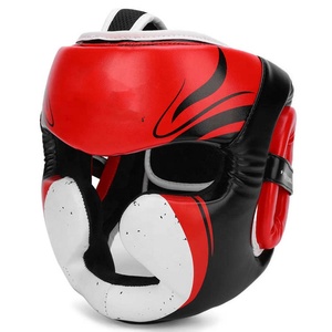 Casco de boxeo de cuero al por mayor de alta calidad, protector de cabeza MMA, protección de cabeza para adultos, protector de boxeo, cabeza de Kick Boxing personalizada Guar - Product Image 2
