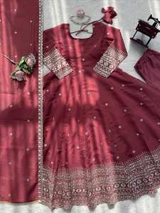 Traje de fiesta de verano para mujer, estilo tradicional indio, Salwar Kameez, con lentejuelas, diseño de diseñador, Dupatta, listo para usar, ¡muy vendido! - Product Image 4