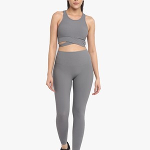 Women's High Waist Full Length <b>Leggings</b> Solid Color Stretch Breathable Comfortable Seamless <b>Knitted</b> Sporty Style - Product Image 1