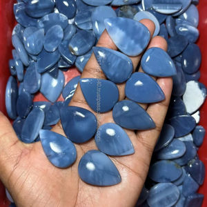 Lote al por mayor de ópalo azul natural de Owyhee, cabujones de diferentes formas y tamaños, ideales para la fabricación de joyas y manualidades. - Product Image 4