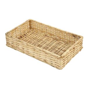 Superior Best Quality <b>Rectangle</b> Shape Woven Rattan <b>Storage</b> Fruit <b>Basket</b> Kitchen ware <b>Basket</b> Bathroom Tools <b>Basket</b> Multipurpose - Product Image 1