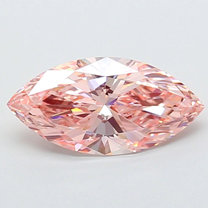 Diamante rosa de corte marquesa cultivado en laboratorio, piedra suelta para la elaboración de joyas - Product Image 1