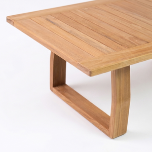 Muebles de Madera de Teca Ecológicos, Mesa de Comedor para Exteriores con Diseño de Listones, Estética, OEM Personalizado - Product Image 3