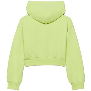 Sudadera con Capucha Corta para Mujer, Personalizada con Logotipo, de Forro Polar, Manga Larga, Cuello Alto, Transpirable, para Invierno y Otoño - Product Image 4