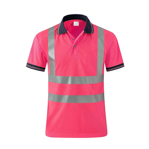 Camiseta Polo de Manga Corta de Seguridad Reflectante con Logotipo Personalizado OEM de Alta Visibilidad para Trabajo de Construcción al por Mayor - Product Image 1