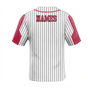 <b>Cheap</b> Price Custom Baseball Jersey With White Team Name Print Short Sleeve Moisture Wicking Polyester Men's Regular Fit Adult - Product Image 2