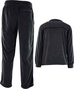 Ensemble de survêtement en molleton pour homme, coupe slim, deux pièces, sweat à capuche zippé et pantalon de jogging, personnalisable, hiver, gym, streetwear - Product Image 4