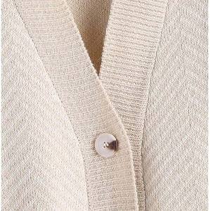 Suéter de Punto Waffle con Cuello Redondo, Texturizado y Transpirable para Mujer, Camiseta de Otoño para Usar en Capas, Suave al Tacto, Informal - Product Image 4