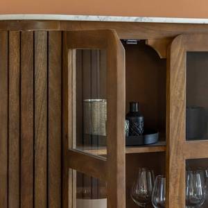 Vitrine Vandana Maxima Ultra en bois de manguier et marbre de Sienne - Product Image 4
