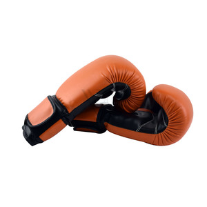 High Quality Leather Professional MMA Boxing <b>Gloves</b> Custom Logo <b>Moisture</b> Wicking Lace-Up Closure for Wrist Training - Product Image 3