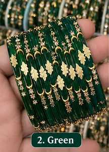 Latest Chandni Bangles for Women Traditional Indian/<b>Pakistani</b> Wedding Fashion Bangles <b>Jewelry</b> Set's New Style Trending Bangle's - Product Image 3