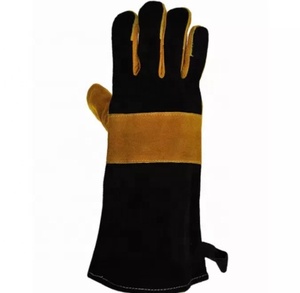 Bon marché Imperméable de Soudage Résistant À la Chaleur Gants Épais En Cuir De Sécurité de protection des Mains Gants de travail - Product Image 3