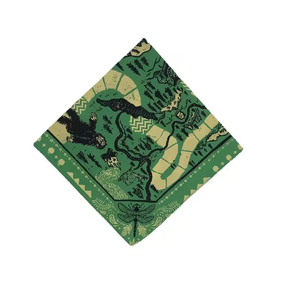 Pañuelo/Bandana Étnica Cuadrada de Algodón 100% Personalizada con Logotipo, Estampado Serigrafiado, Transpirable y Suave para la Piel, ¡Gran Venta a Precio Económico! - Product Image 2