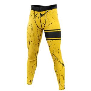 Leggings de Yoga para Hombre, Sublimados, Elásticos, sin Costuras, Cintura Elástica, Poliéster, Efecto Scrunch Butt, Ropa Deportiva Ajustada, Venta al Por Mayor - Product Image 4