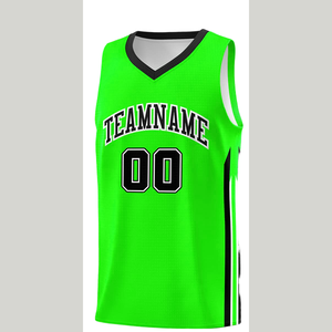 Designer Club Team Green Basketball Jersey Polyester Quick Dry Breathable Basketball Shirt With Numbers and Name for Unisex - Product Image 2