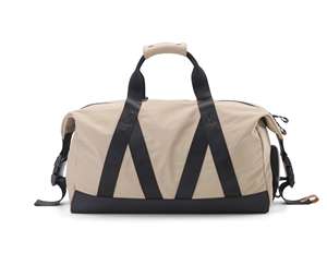 Custom Genuine Leather Trim Canvas Travel <b>Bag</b> <b>Waterproof</b> Vintage Weekender <b>Duffel</b> <b>Bag</b> Overnight Carry On <b>Bag</b> LCTB-0040 - Product Image 1