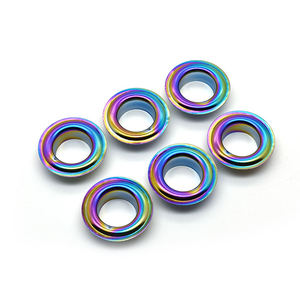 OEM 2026 Ojales Redondos de Metal de Hierro de Alta Calidad, Duraderos, Color Arcoíris, Sin Níquel, para Bolsos y Prendas - Product Image 1