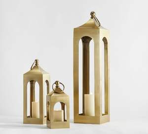 Farol de latón de lujo con acabado premium y aspecto elegante, perfecto para villas de alta gama, resorts y decoración de eventos. - Product Image 2