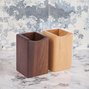 Support de stylos et crayons en bois en gros – Organisateur de bureau durable et de haute qualité – Style moderne - Product Image 3