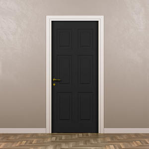 Porte en MDF polymère anti-rayures, anti-étirement et résistante à l'eau, au design moderne, avec film PVC, pour chambre et école - Product Image 3