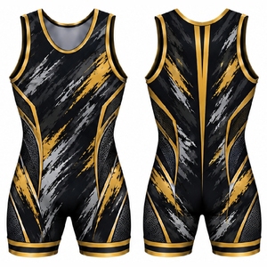 Professional Wrestling <b>Singlets</b> Men Custom Team Competition Uniforms Lightweight Stretch Wrestling Sportswear - Product Image 6