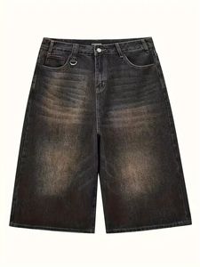 Daily Wear Casual Denim Shorts Men’s Canvas Fabric Lightweight Breathable Relaxed Fit Quick Dry <b>Soft</b> Feel Clean Wash Stitching - Product Image 2