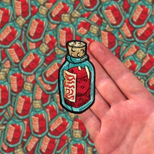 Badge brodé 3D personnalisé sur mesure, à coudre ou thermocollant, en tissu tissé, pour vêtements, vente en gros - Product Image 2