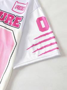 เสื้อเจอร์ซีย์อเมริกันฟุตบอลพิมพ์ลายกราฟิกตามสั่ง ทรงโอเวอร์ไซส์ ผ้าตาข่ายระบายอากาศ สไตล์ Y2K การ์ตูนสุดเท่ ฮิปฮอป สตรีทแวร์ ขายส่ง - Product Image 4