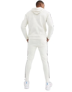 Survêtement en coton pour homme de haute qualité, respirant, hiver, grande taille, manches longues, rayé, coupe ajustée - Product Image 3