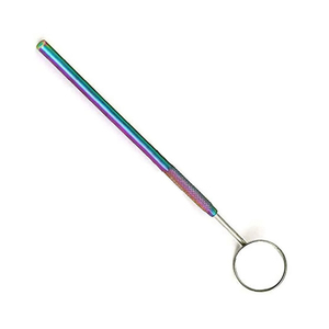 Espejo Bucal Dental de Alta Calidad con Mango Moleteado, Resistente al Óxido, Autoclavable, Instrumento para Clínica Dental - Product Image 3