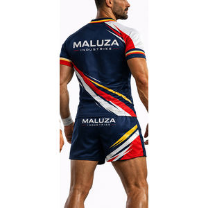 Maillot de rugby personnalisé durable par sublimation – Nom et numéro d'équipe personnalisés – Tenue de rugby haute performance – Vêtements de sport – Fabrication en usine - Product Image 3