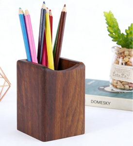 Support de stylos et crayons en bois en gros – Organisateur de bureau durable et de haute qualité – Style moderne - Product Image 1